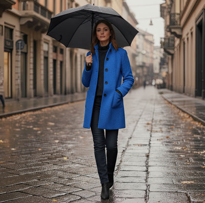 Alessia™ | Cappotto da donna con colletto alto