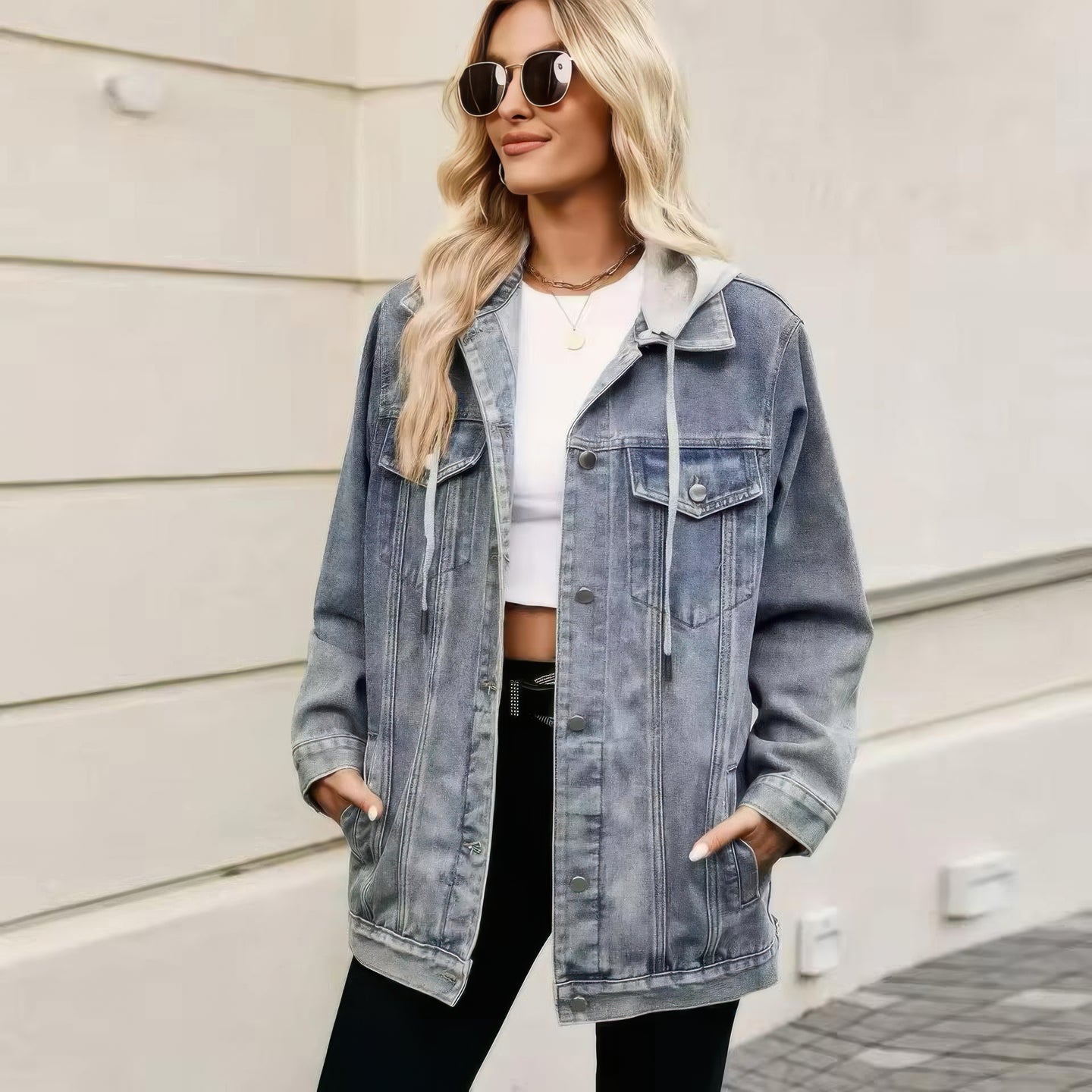 Yvette™ | Giacca Invernale in Denim da Donna