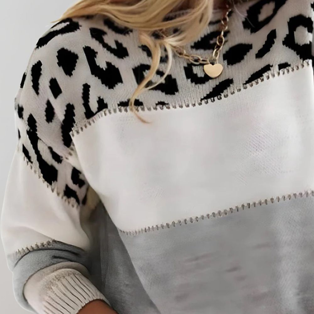 Cléa™ | Maglione leopardato chic – elegante e raffinato