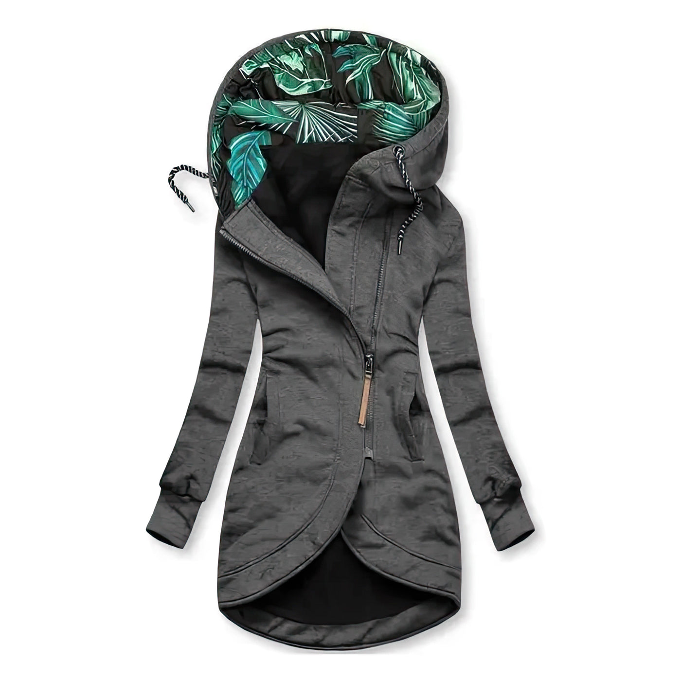 Elena™ | Cappotto invernale lungo asimmetrico