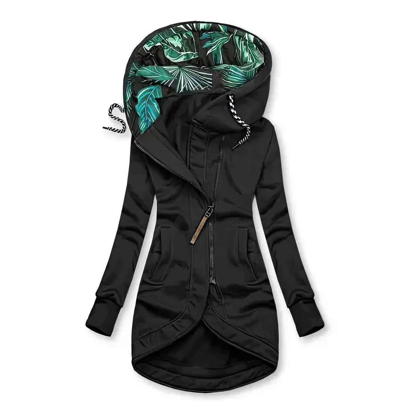 Elena™ | Cappotto invernale lungo asimmetrico