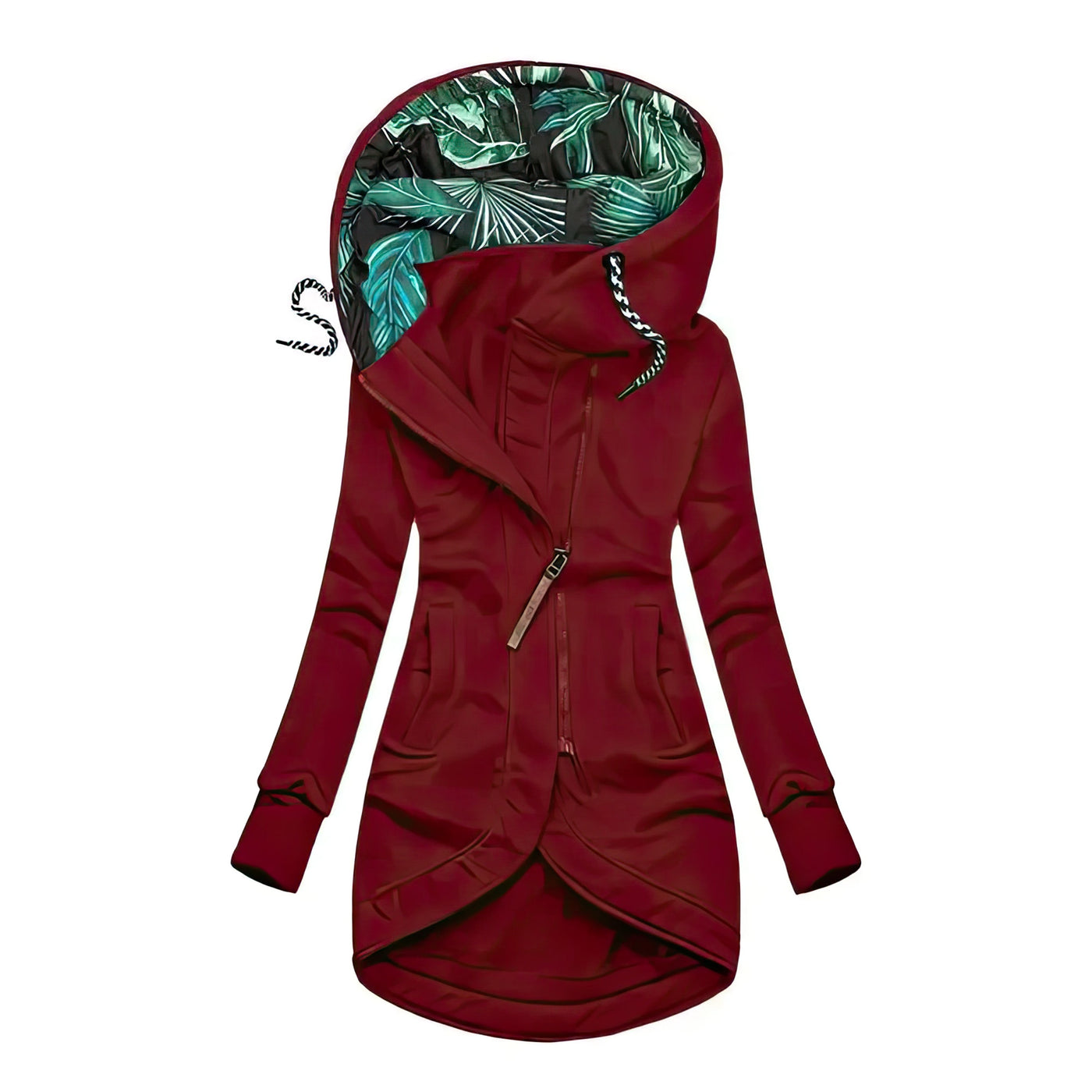 Elena™ | Cappotto invernale lungo asimmetrico