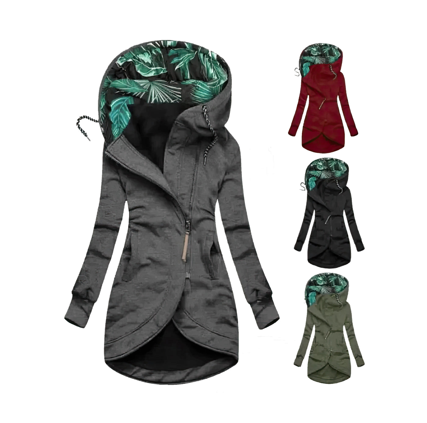 Elena™ | Cappotto invernale lungo asimmetrico