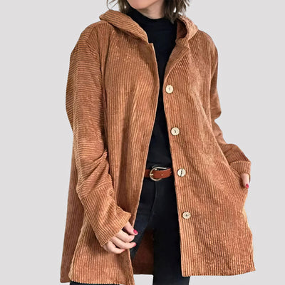 Valentina™ | Mantello in velluto con cappuccio