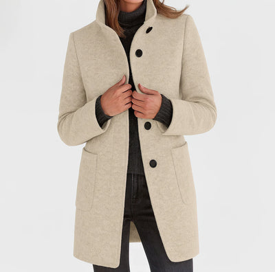 Alessia™ | Cappotto da donna con colletto alto
