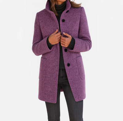 Alessia™ | Cappotto da donna con colletto alto