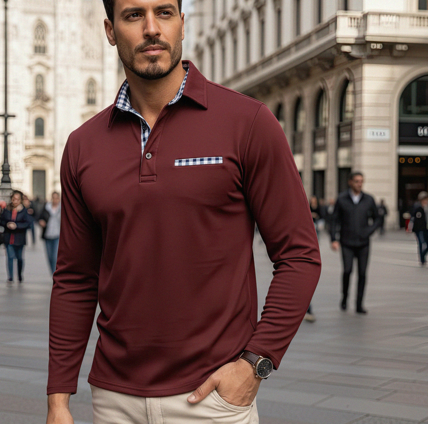 Lorenzo™ | Polo a maniche lunghe elegante