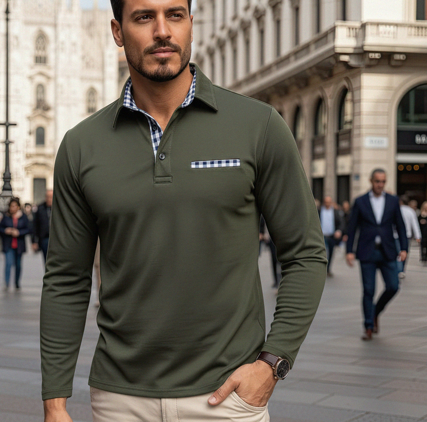 Lorenzo™ | Polo a maniche lunghe elegante
