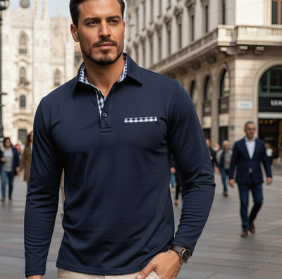 Lorenzo™ | Polo a maniche lunghe elegante