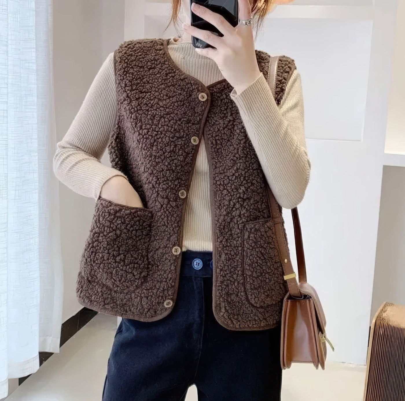 Aria™ | Gilet Teddy Morbido e Chic