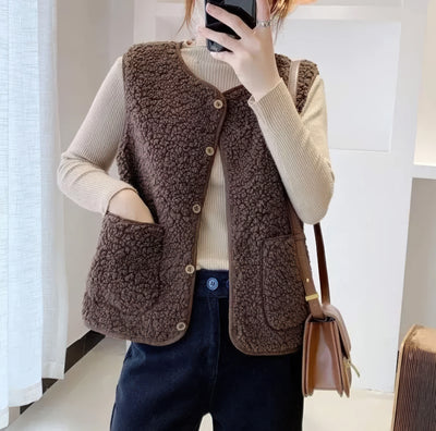 Aria™ | Gilet Teddy Morbido e Chic