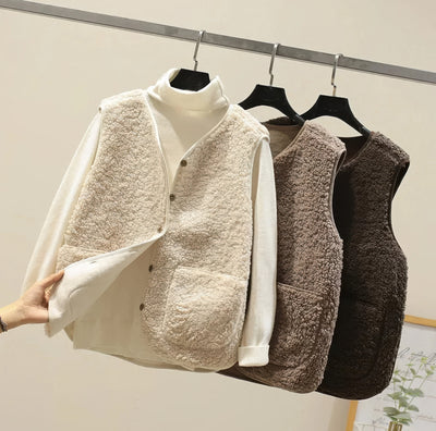 Aria™ | Gilet Teddy Morbido e Chic