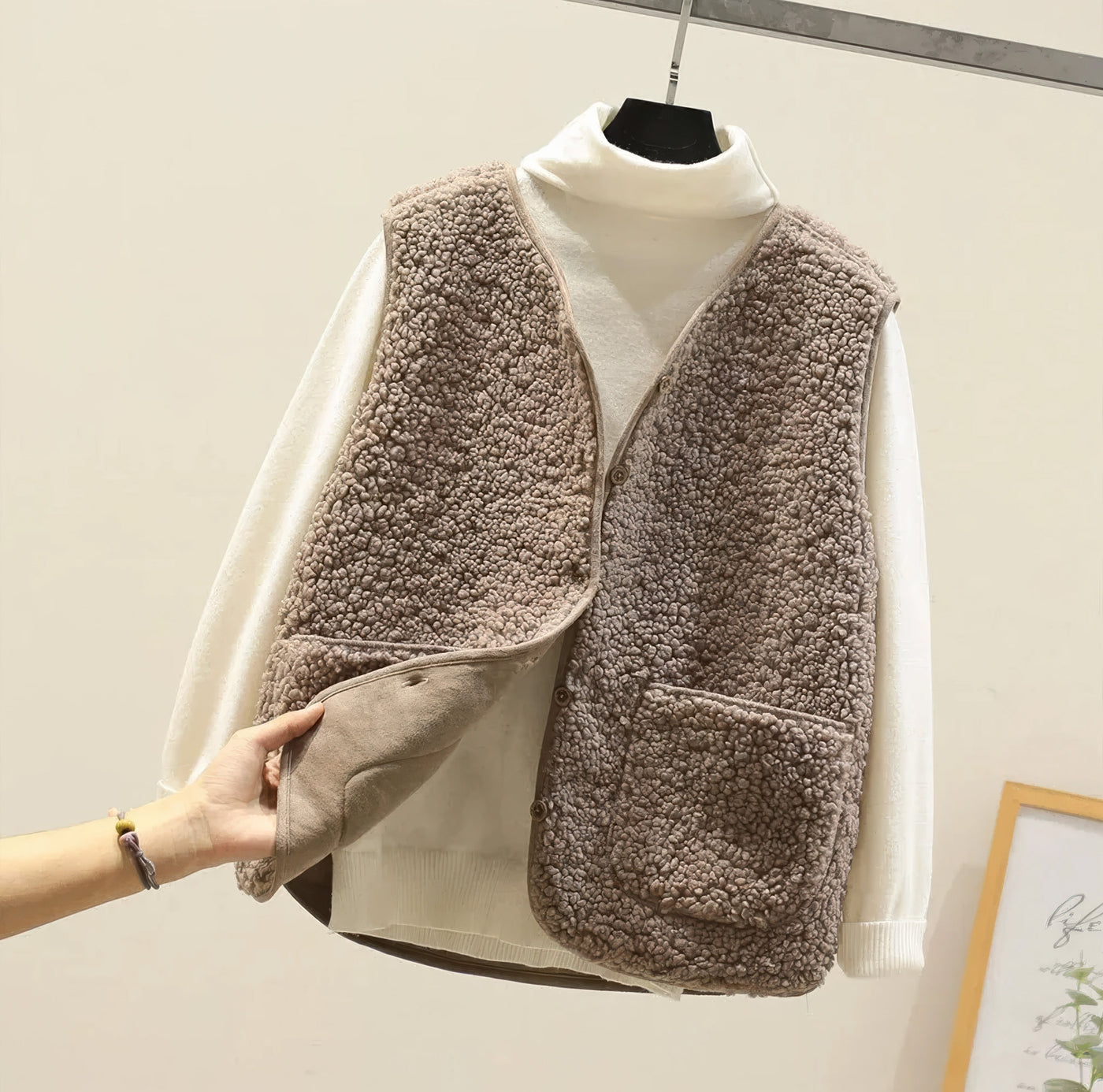 Aria™ | Gilet Teddy Morbido e Chic