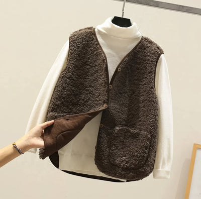 Aria™ | Gilet Teddy Morbido e Chic