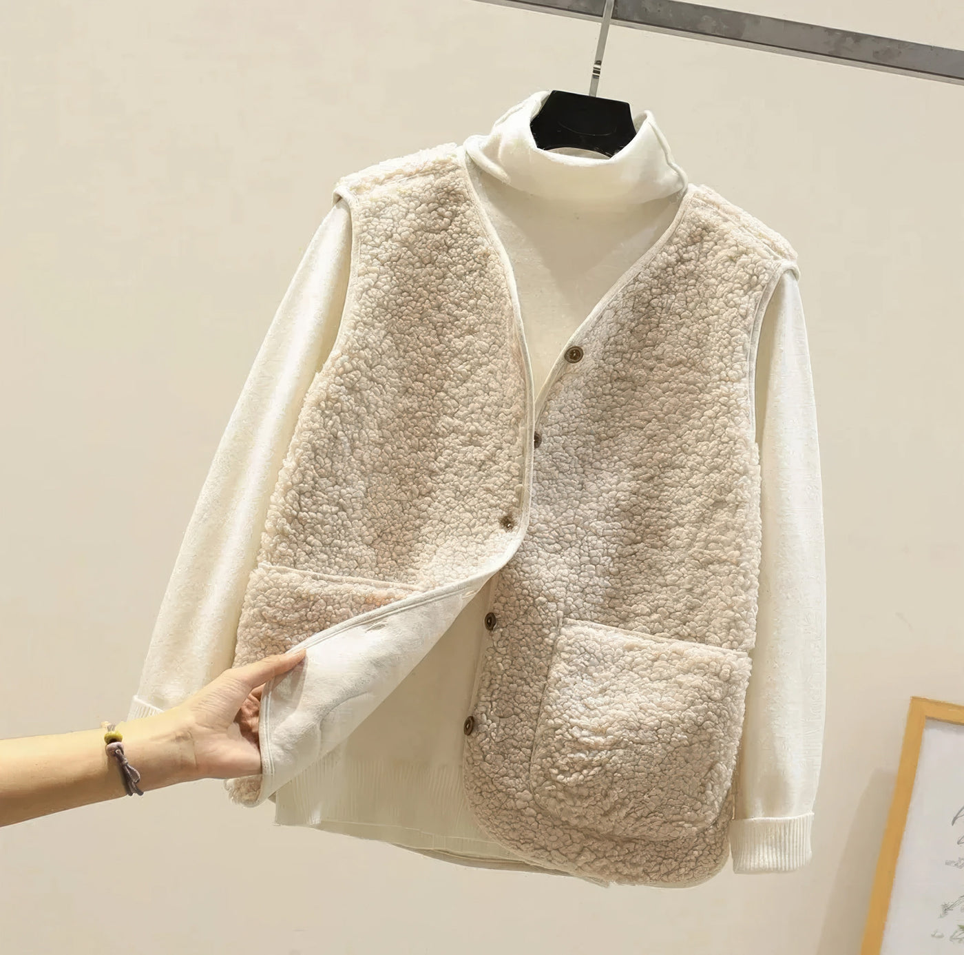 Aria™ | Gilet Teddy Morbido e Chic